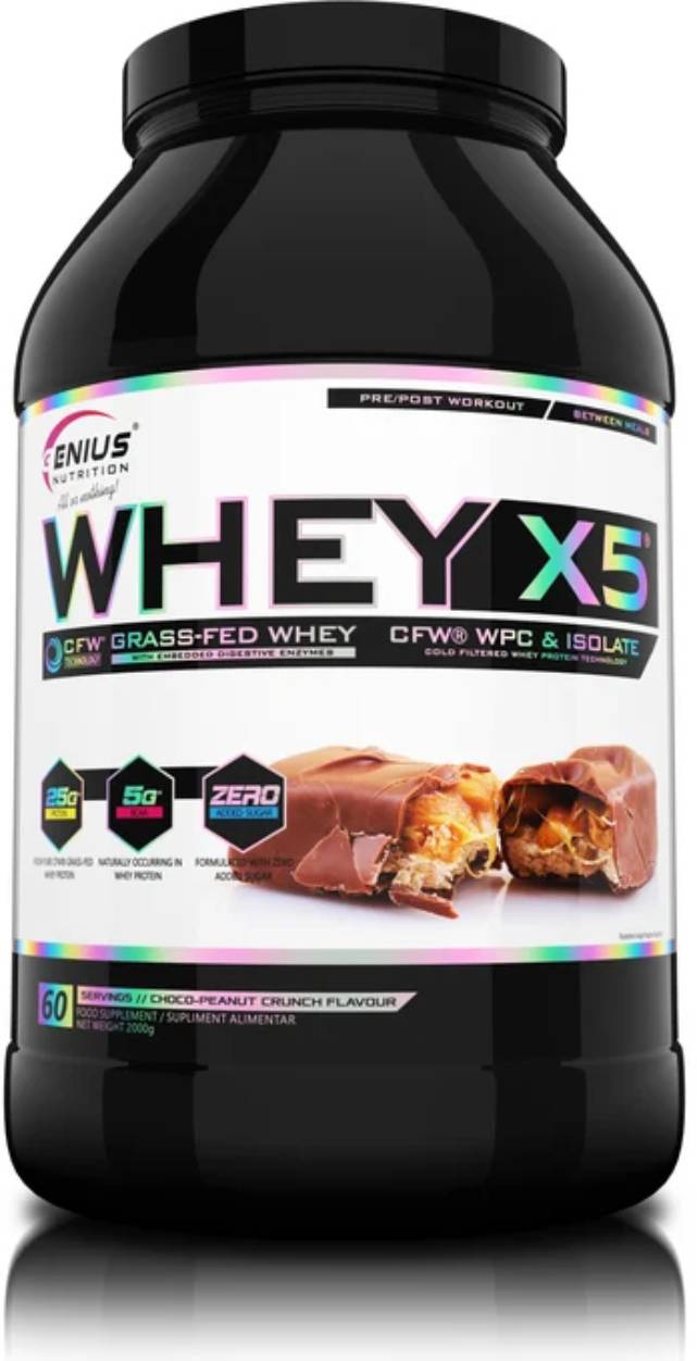 Genius Nutrition Whey X5 Choco Peanut - 60 Servings