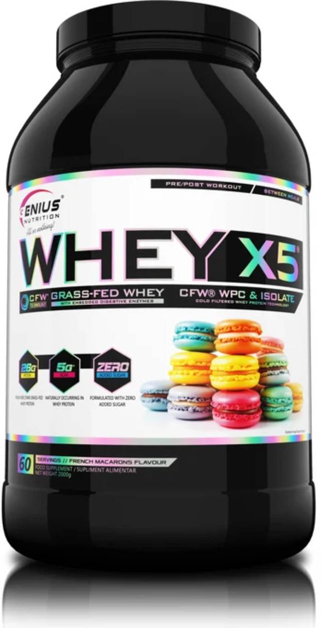 Genius Nutrition Whey X5 Macarons - 60 Servings