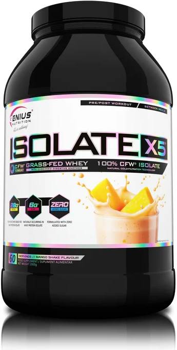 Genius Nutrition Isolate X5 Mango Shake 60 Servings