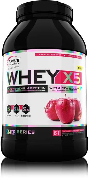 Genius Nutrition, Whey X5 Baked Apple 60 Servings