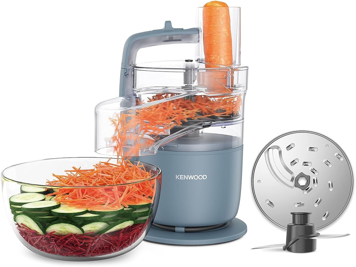 Kenwood MultiPro Go Food Processor 650W, FDP22.130GY, Grey