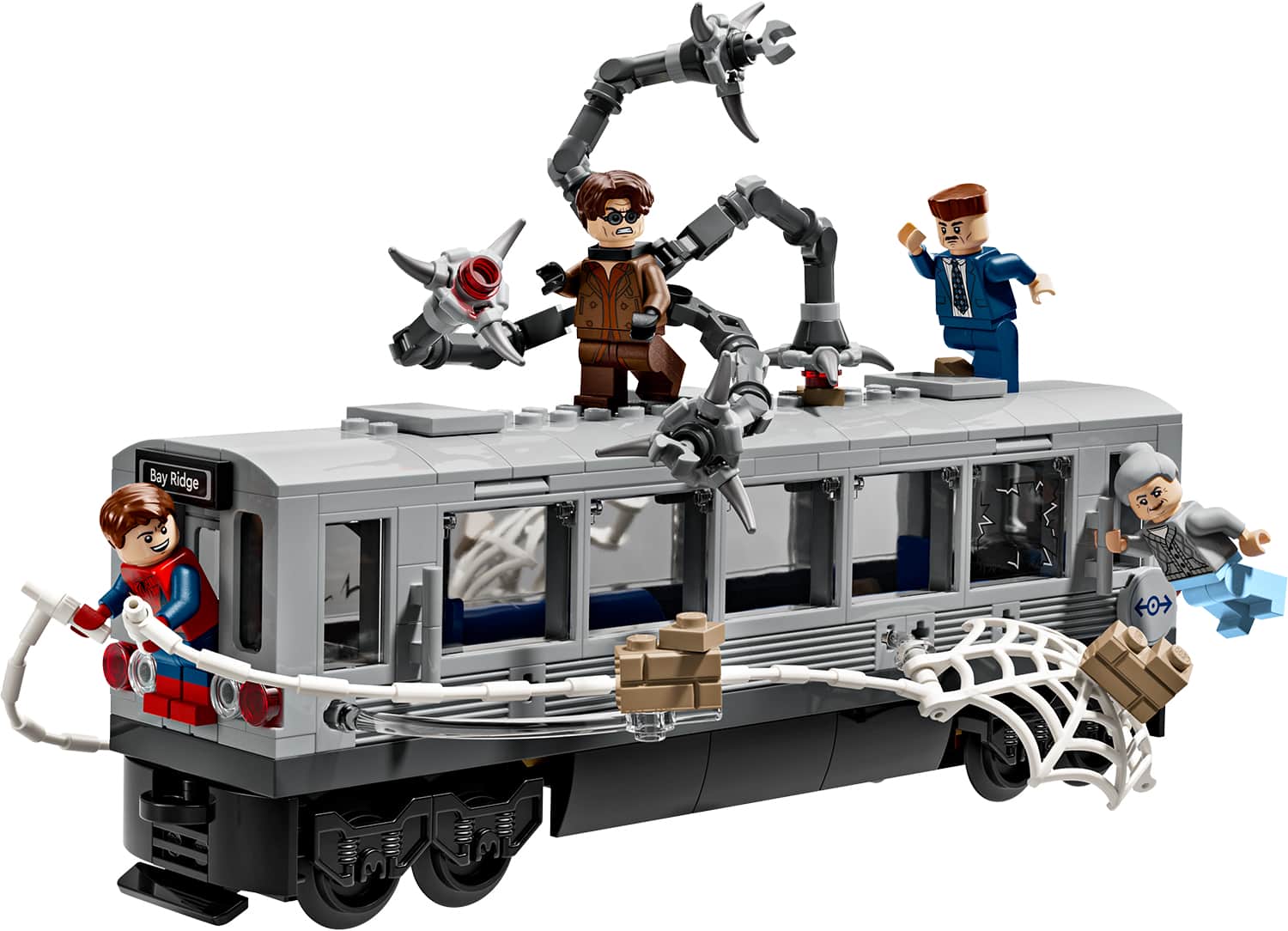 Lego Spider - Man Vs Doc Ock Subway Train Scene 9+