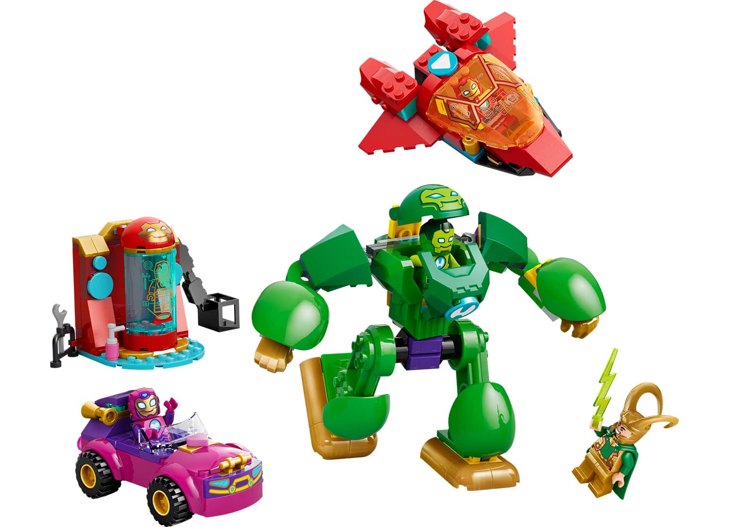 Lego Loki Vs Team Iron Man 4+