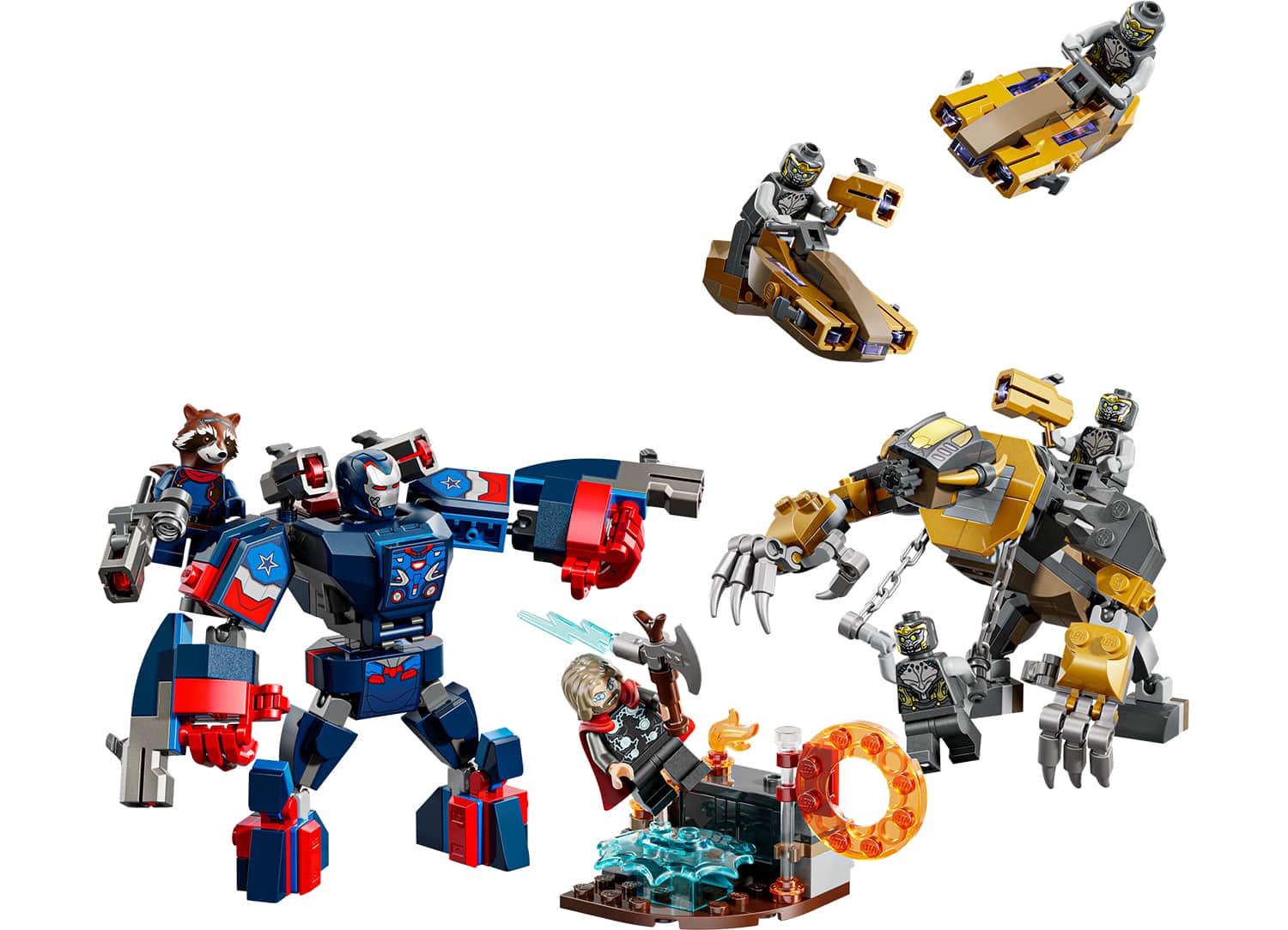 Lego Avengers Endgame Thor Vs Chitauri 8+