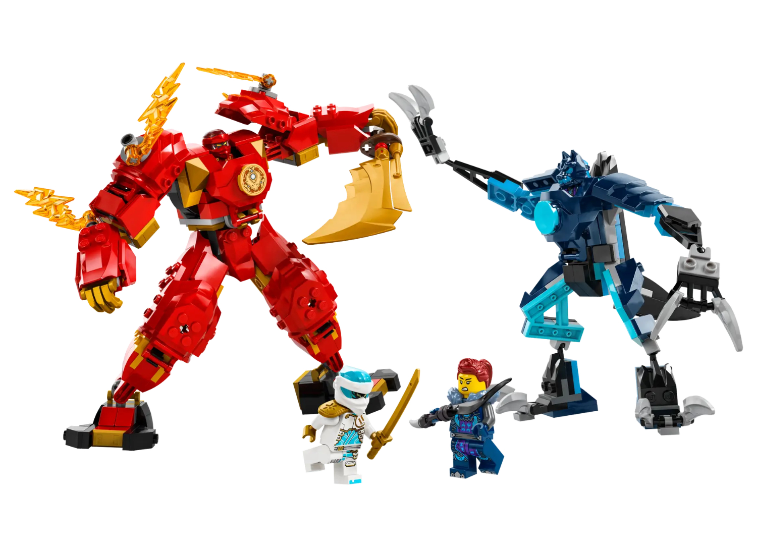 Lego Kai Elemental Fire Mech 7+