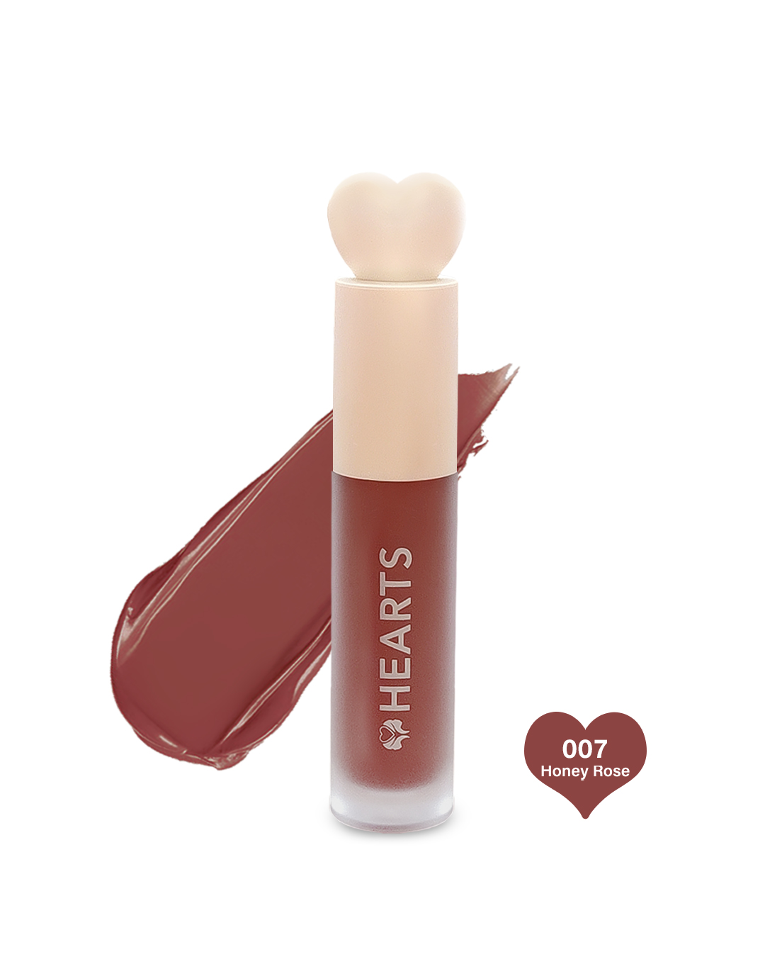 Hearts Matte Liquid Lipstick - 007 Honey Rose