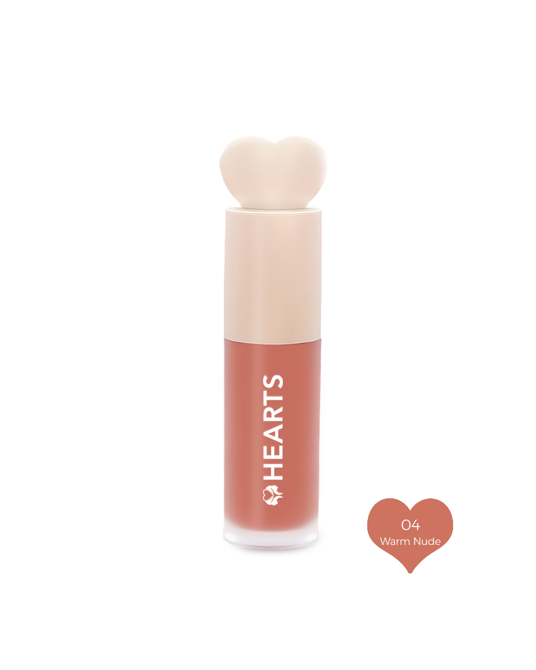 Hearts Liquid Blush Natural Color Light Touch 4