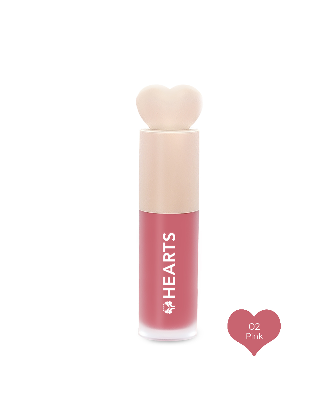Hearts Liquid Blush Natural Color Light Touch 2