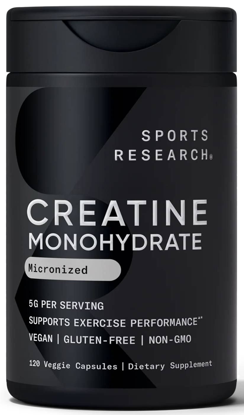 Sports Research, Creatine Monohydrate 120 Veggie Caps 1.25 G