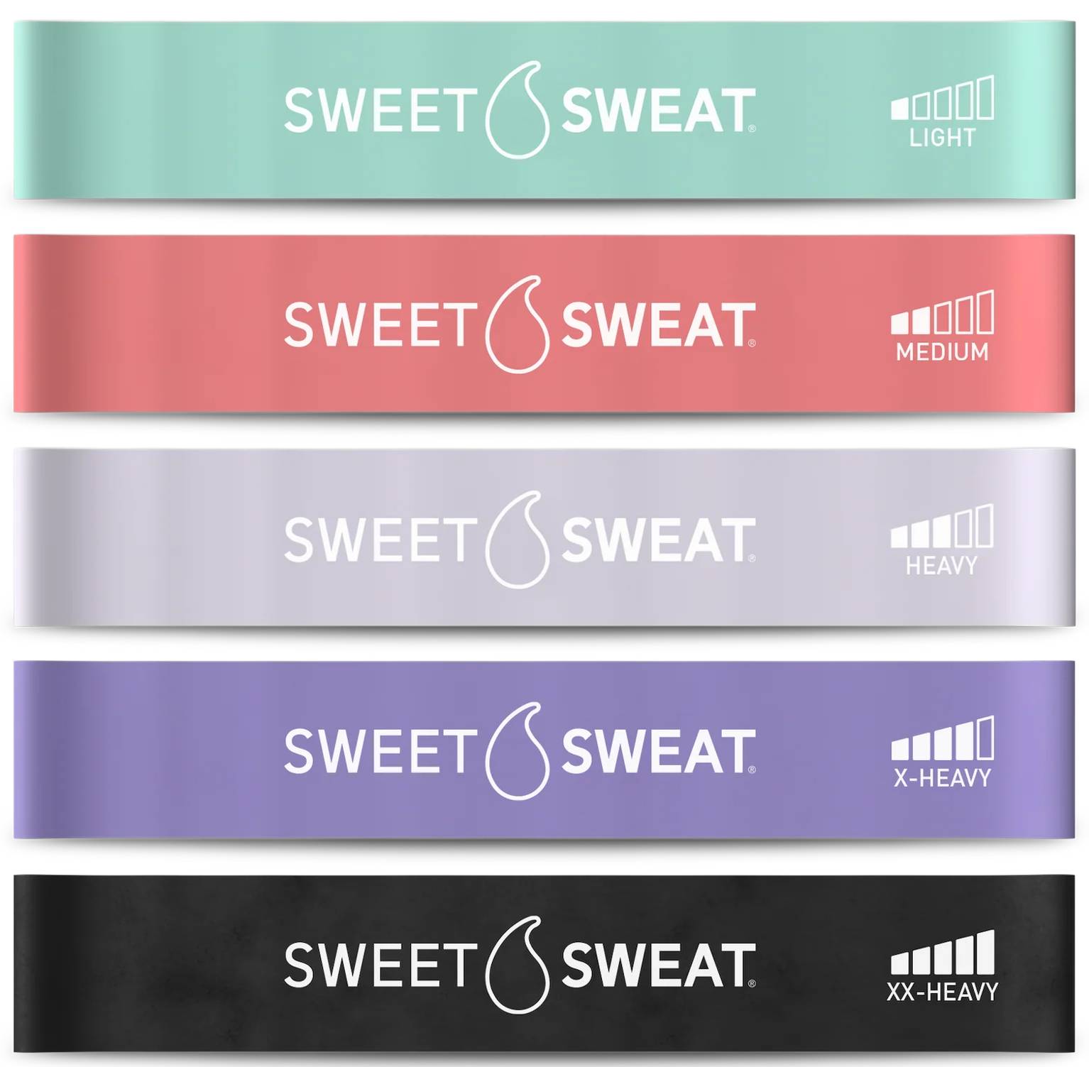 Sports Research, Sweet Sweat, Mini Loop Bands, 5 Loop Bands