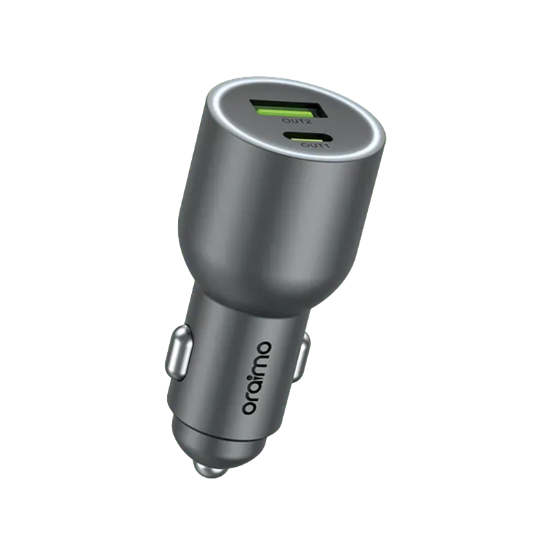 Oraimo Car Charger - Chrome
