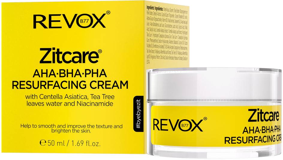 Revox B77 Zitcare Aha Bha Pha Resurfacing Cream 50 ml