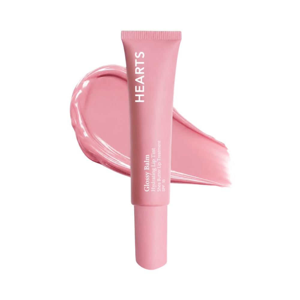 Hearts Glossy Balm Hydrating Lip Tint Baby Rose 01 15ml