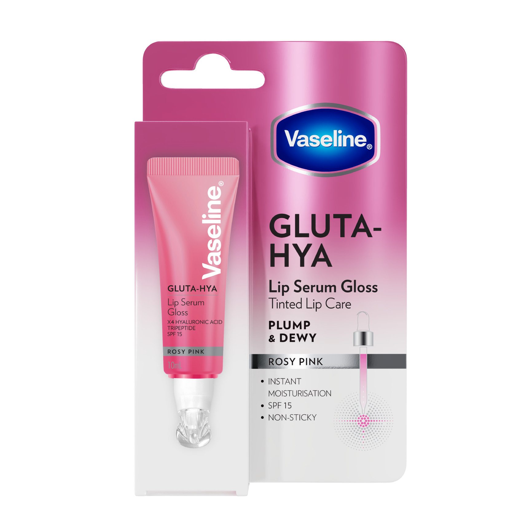 Vaseline Gluta-Hya Lip Gloss Rosy Pink 10ml