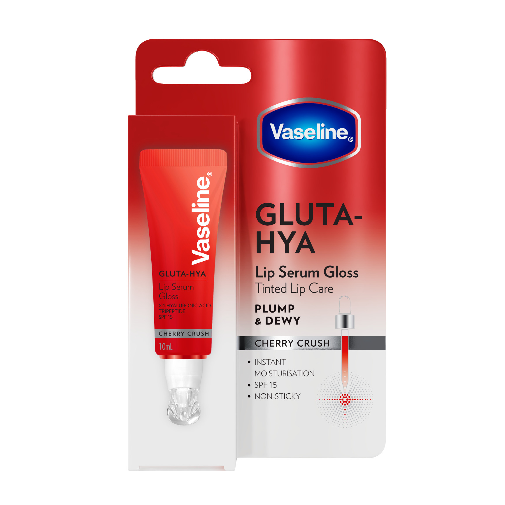 Vaseline Gluta-Hya Lip Serum Gloss Cherry Crush 10ml