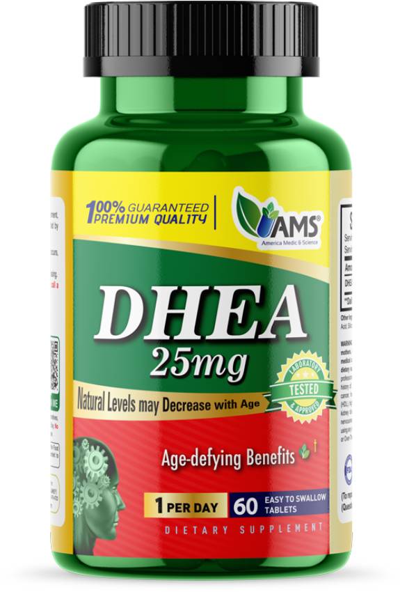 AMS, DHEA, 25 mg, 60 Tablets