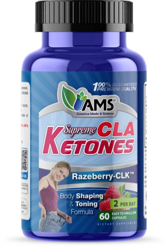 AMS, Raspberry Ketones with CLA, 60 Capsules