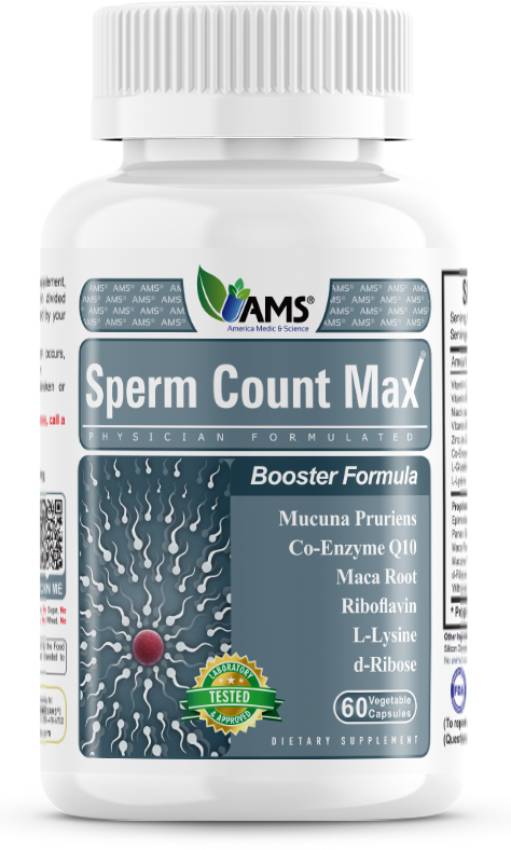 AMS, Sperm Count Max, 60 Capsules
