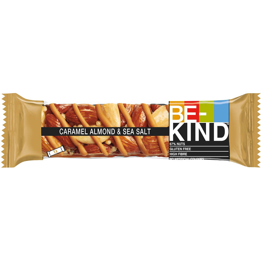 Be-Kind Bar Caramel Almonds And Sea Salt Nut Bar 40 Gm