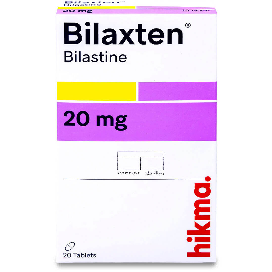 Bilaxten 20 mg Tablet 20 Piece