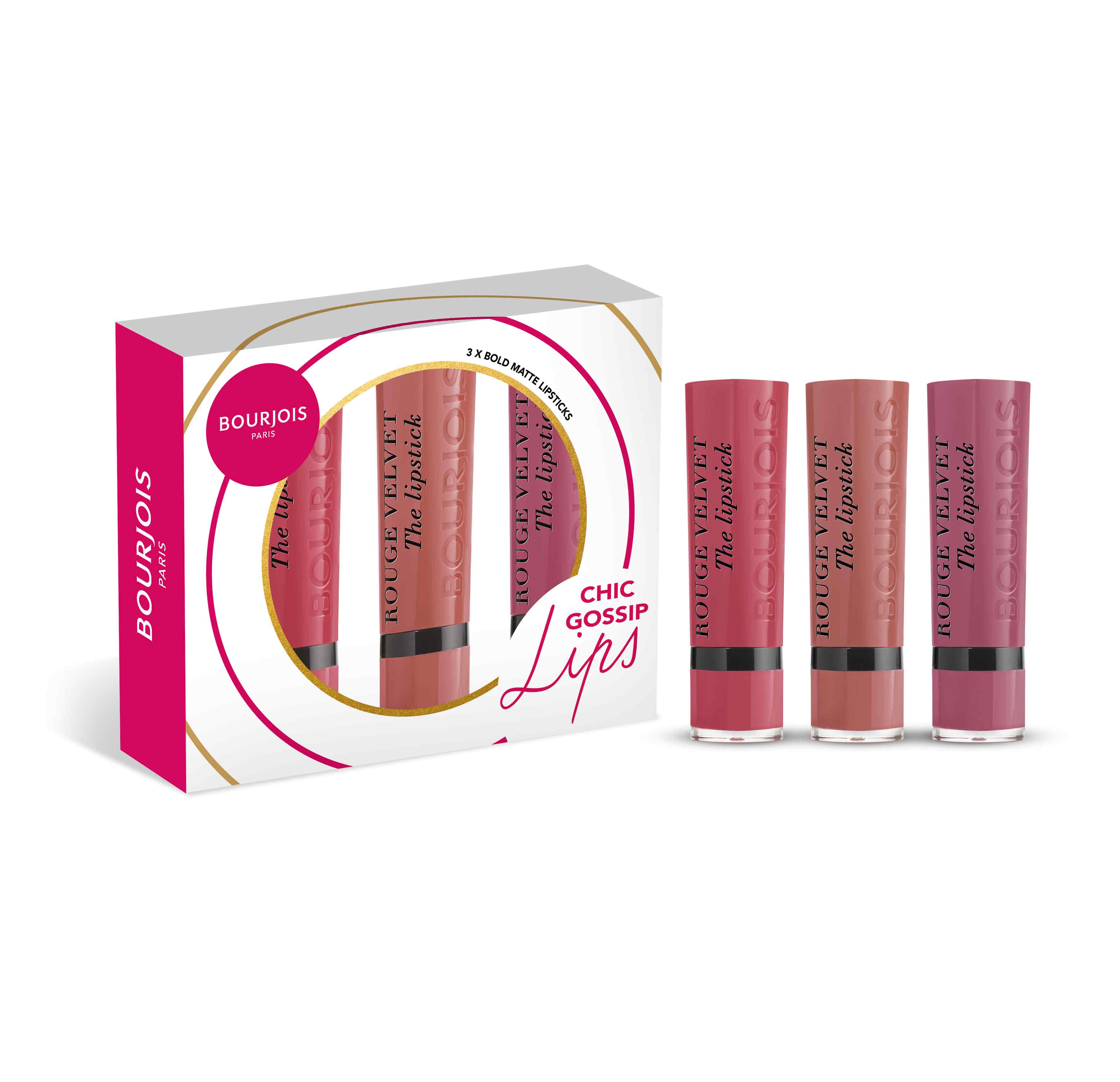 VAKT. Velvut Rouge / set of 3 リップ Bourjois Velvet The Lipstick 3 Shades | Nahdi