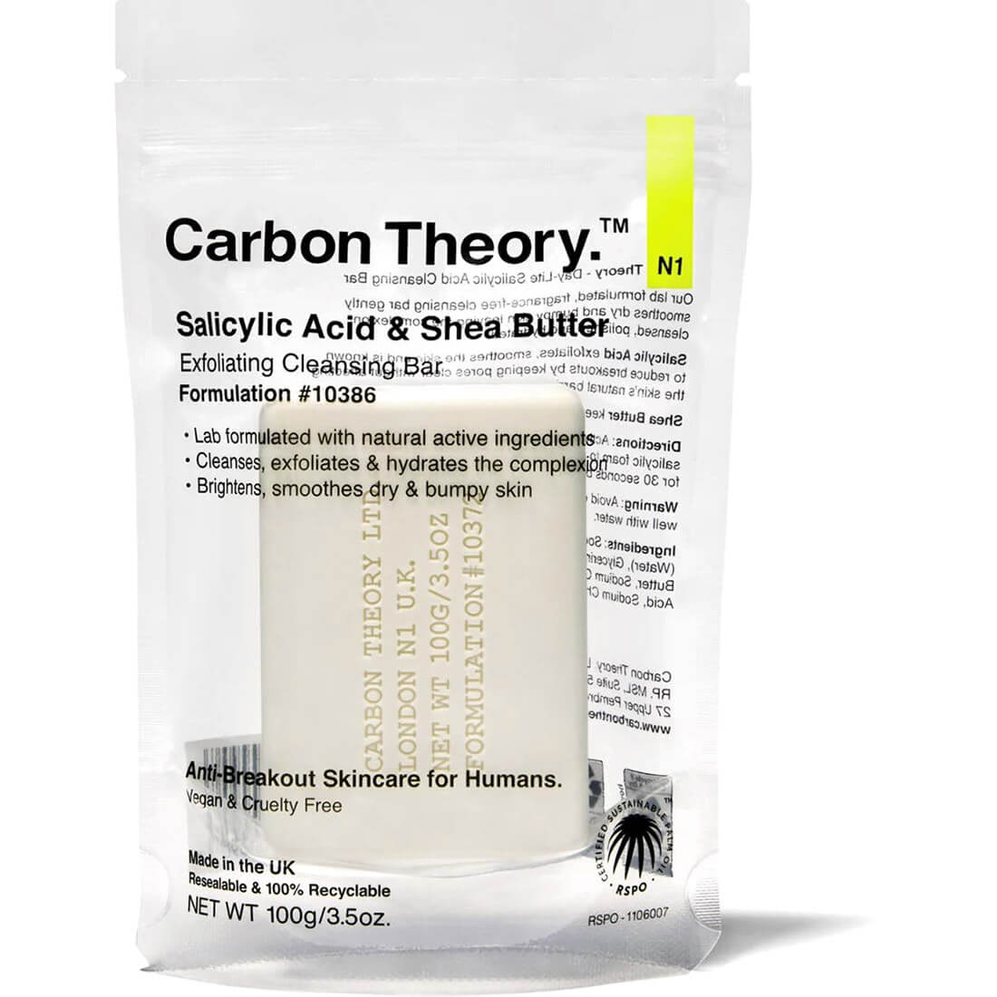 Carbon theory Salicylic Cleansing Bar 100 ml