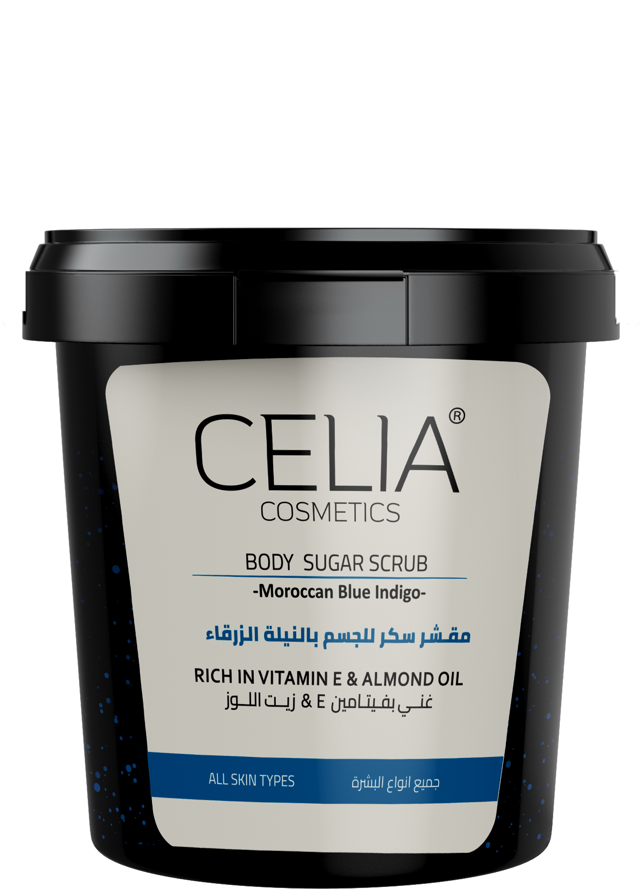 Celia Body Oil Sugar Scrub Blue Indigo 600 ml