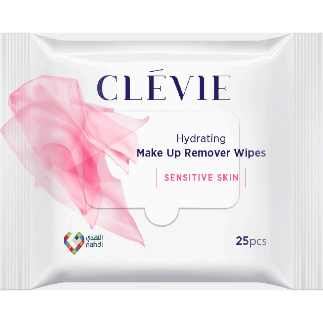 Clevie Make Up Remover Wipes Sensitive Skin 25 Pcs