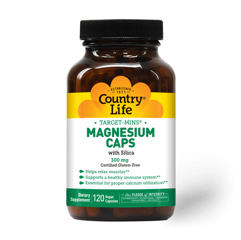 Country Life, Magnesium With Silica, 300 Mg, 120 Capsules