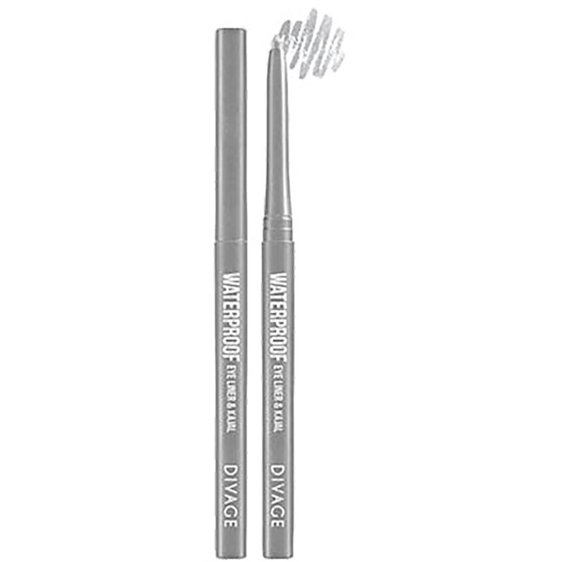 Divage Eye Liner And Kajal Waterproof No 02 Silver
