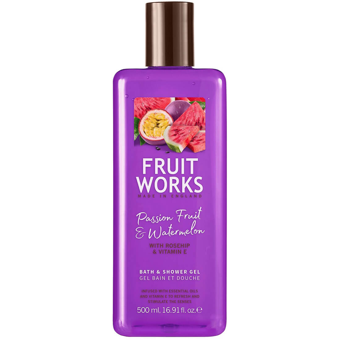 Fruit Works Passion Fruit And Watermelon Shower Gel 500 ml