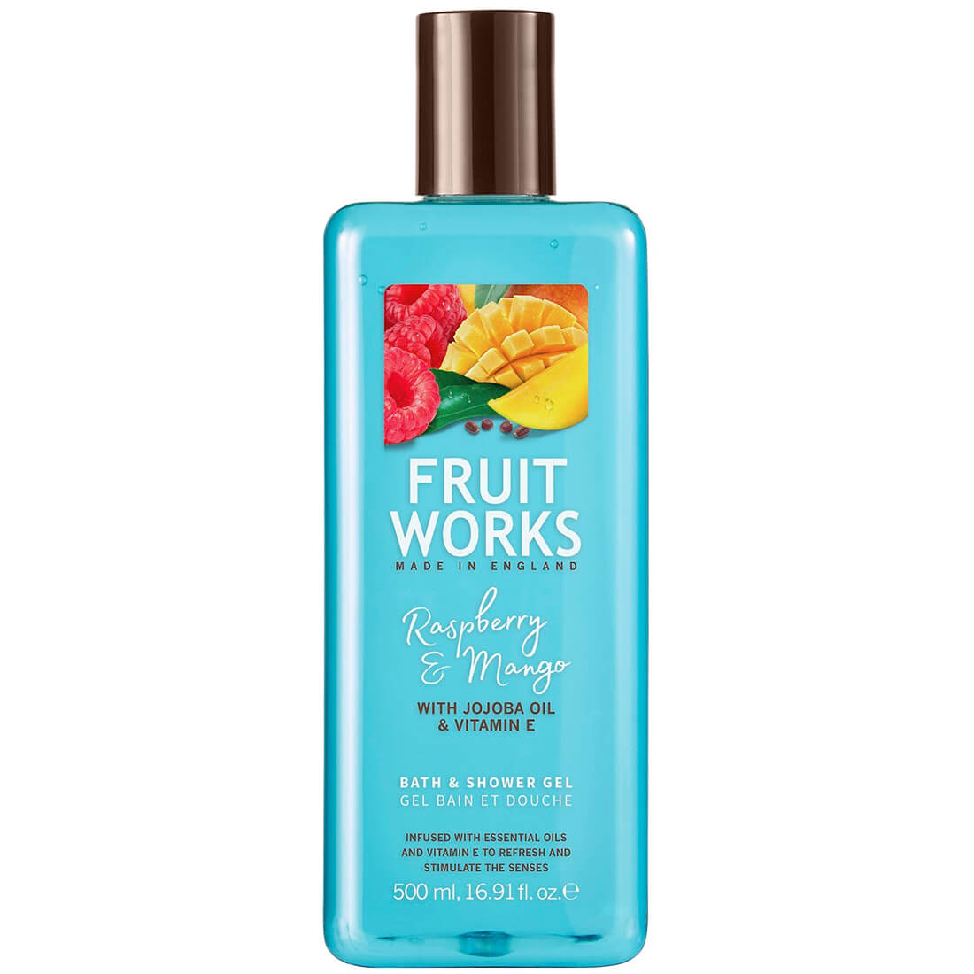 Fruit Works Raspberry And Mango Shower Gel 500 ml