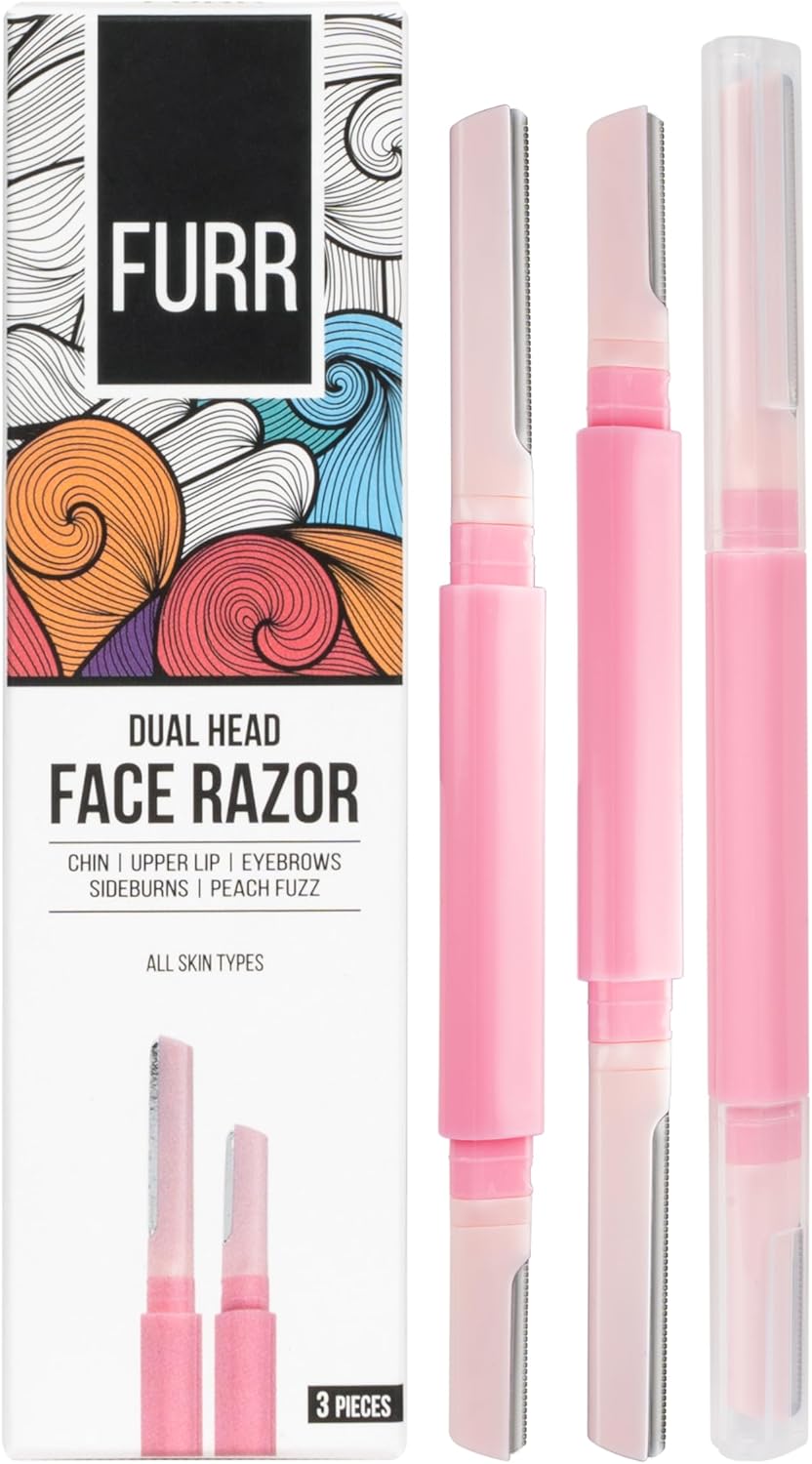 فور ماكينة حلاقة برأسين للوجه نسائى متعددة الاستخدام 3 حبات