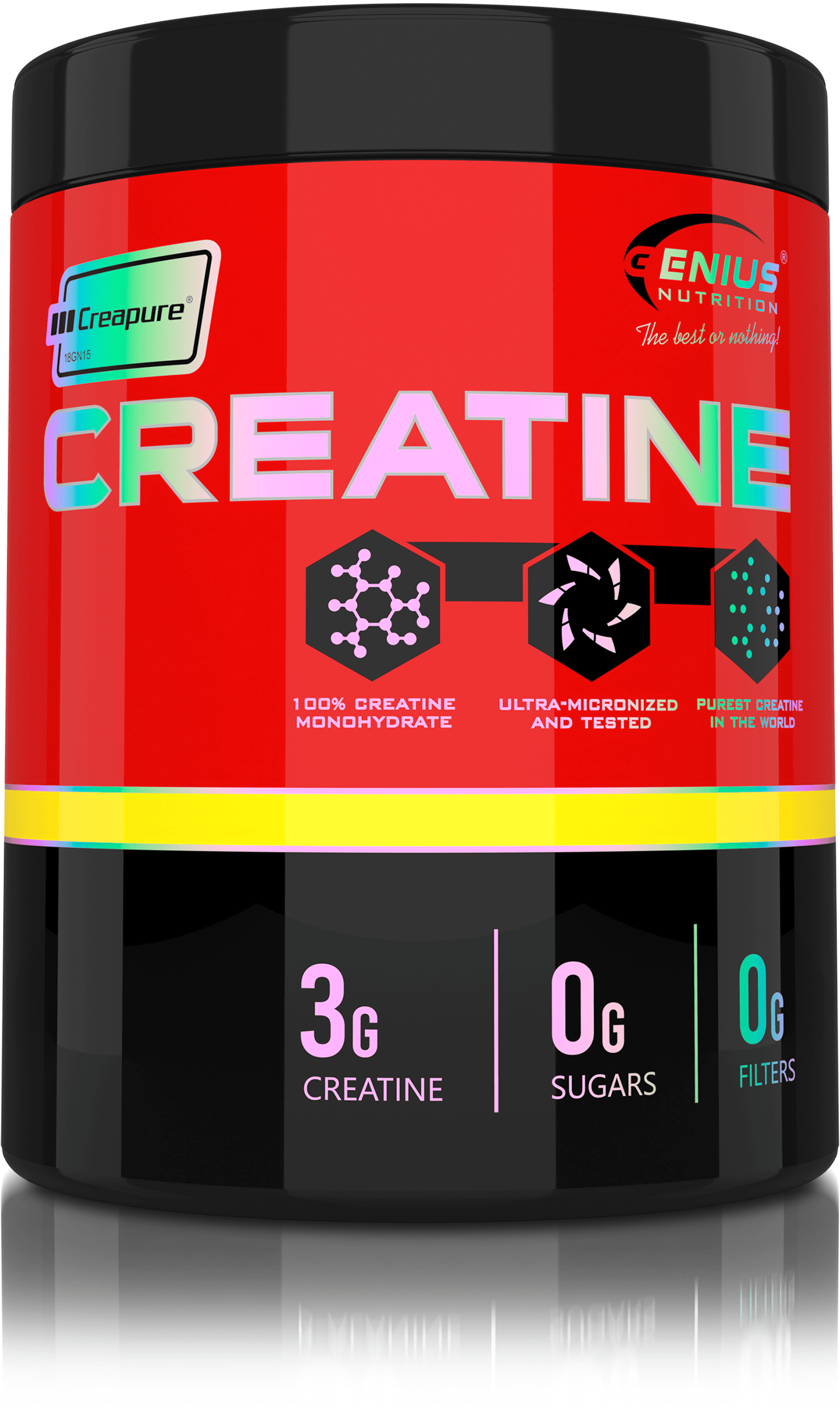 جينيس نيوترشن كرياتين أحادي الهيدرات 3000 مجم 100 حصة 300 جم مسحوق