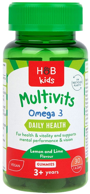 Holland And Barrett Kids Multi Vitamins & Omega-3 30 Gummies