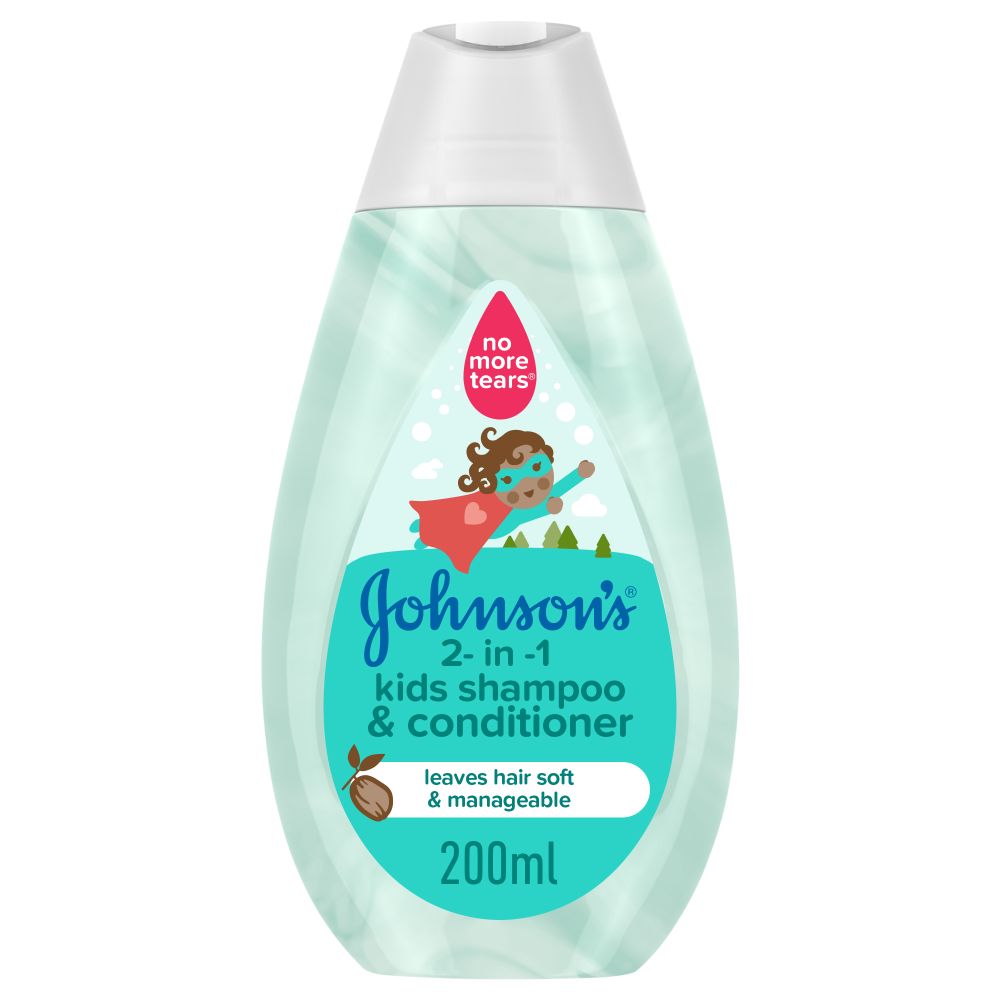 Johnson's Baby 2in1 Kids Shampoo & Conditioner, 200ml