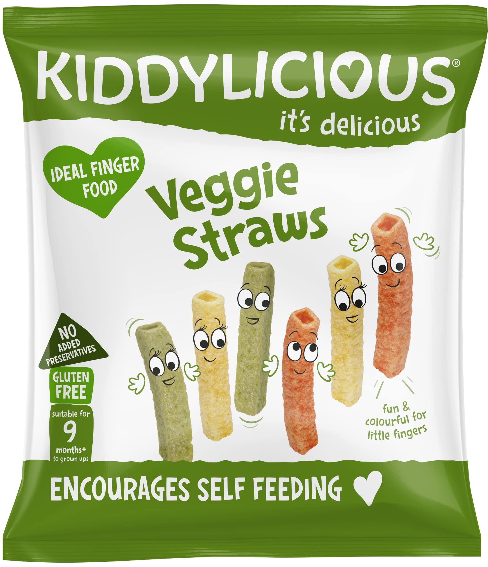 كيديليشس اصابع الشيبس بطعم الخضار 12 جم