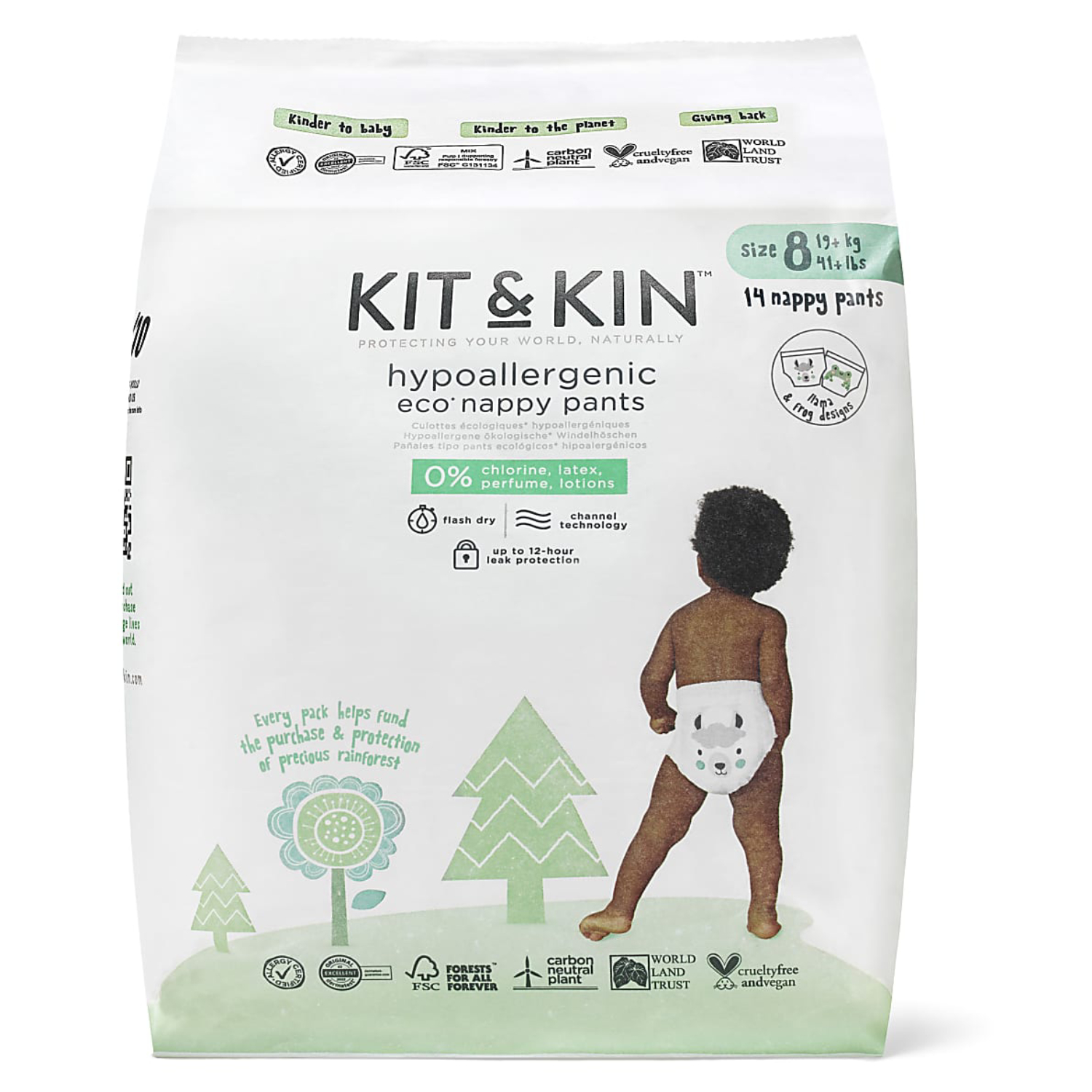 Kit & Kin Kit & Kin pull ups size 8 YP2 (14 pack)