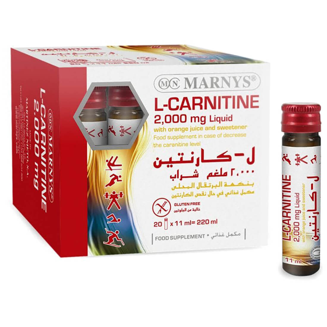 Marny's L-Carnitin 2000 mg Liquid 20*11 ml