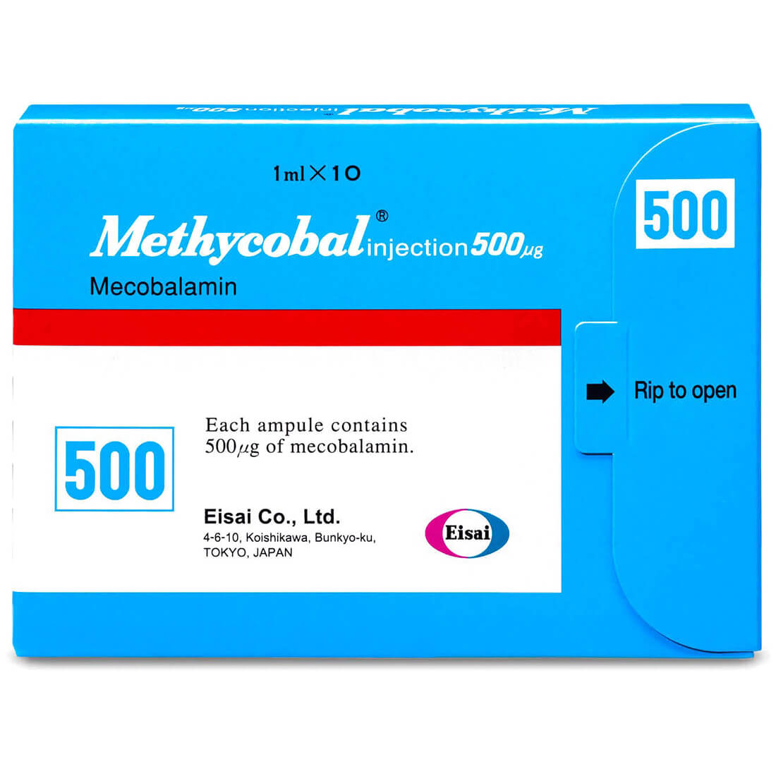 b12 injection japan Methycobal 500 mcg 10 Ampoules