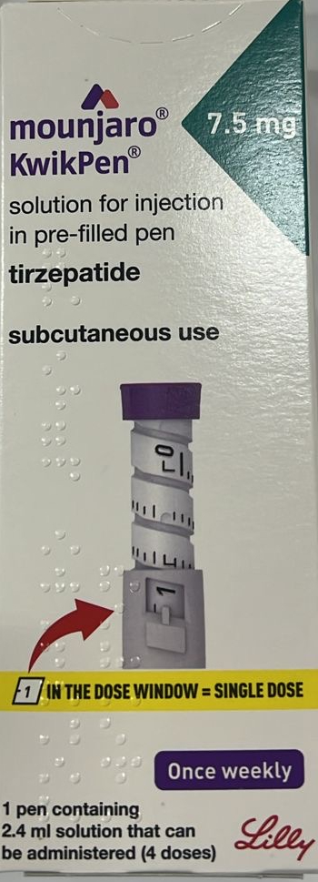 Mounjaro 7.5 mg/0.6 mL Tirzepatide KwikPen 4 (refrigerated) | Nahdi