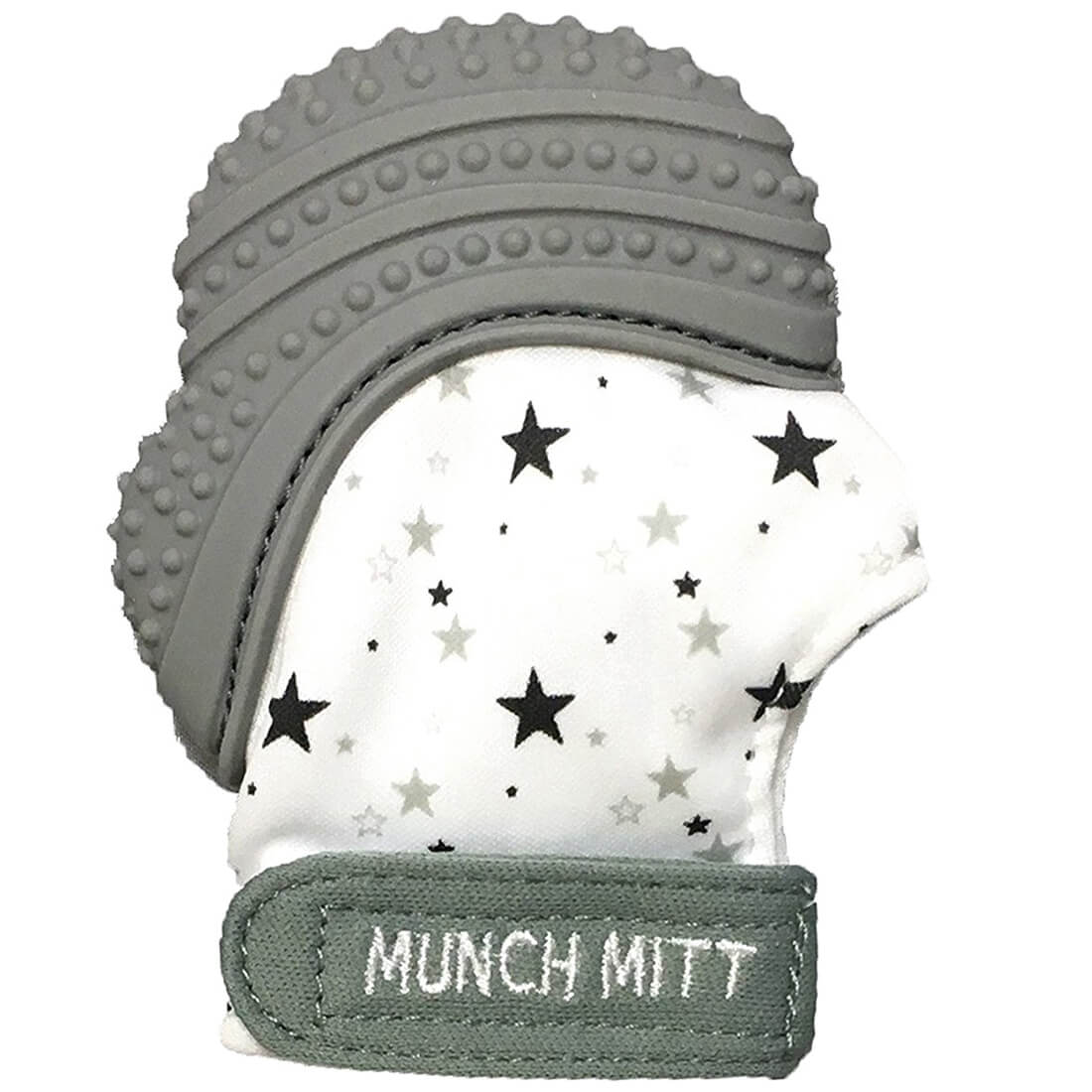 Munch Mitt Baby Teething Mitten Grey