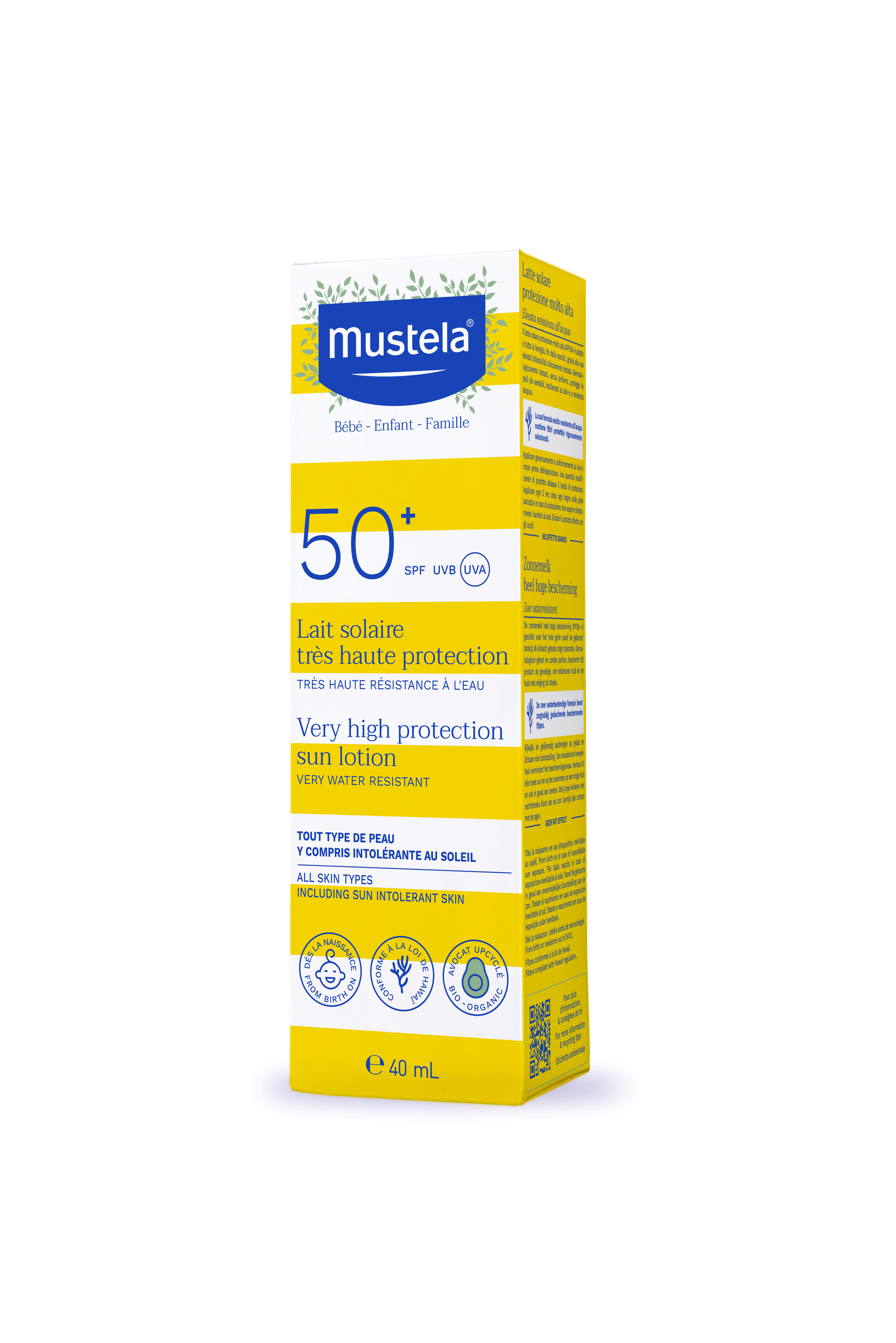 Mustela Sunscreen Lotion For Children Spf 50+ 40 Ml