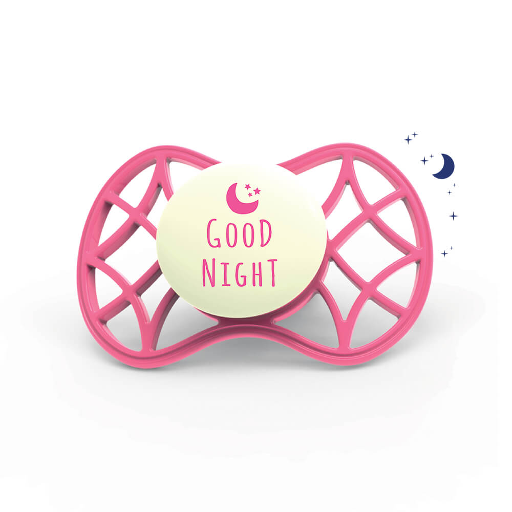 Nuvita Soother Orthodontic Teat Pink Glow 6m+