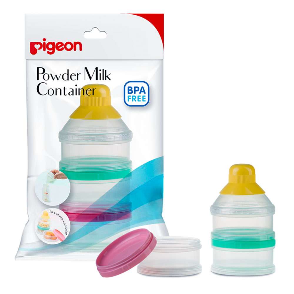 Pigeon Powder Milk Container Transparent Color