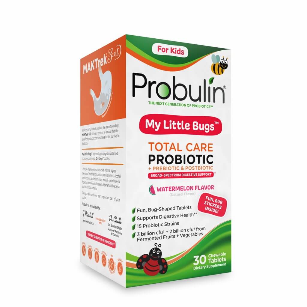 Probulin Total Care Probiotic 5 Billion 30 Chewable Watermelon Tablets