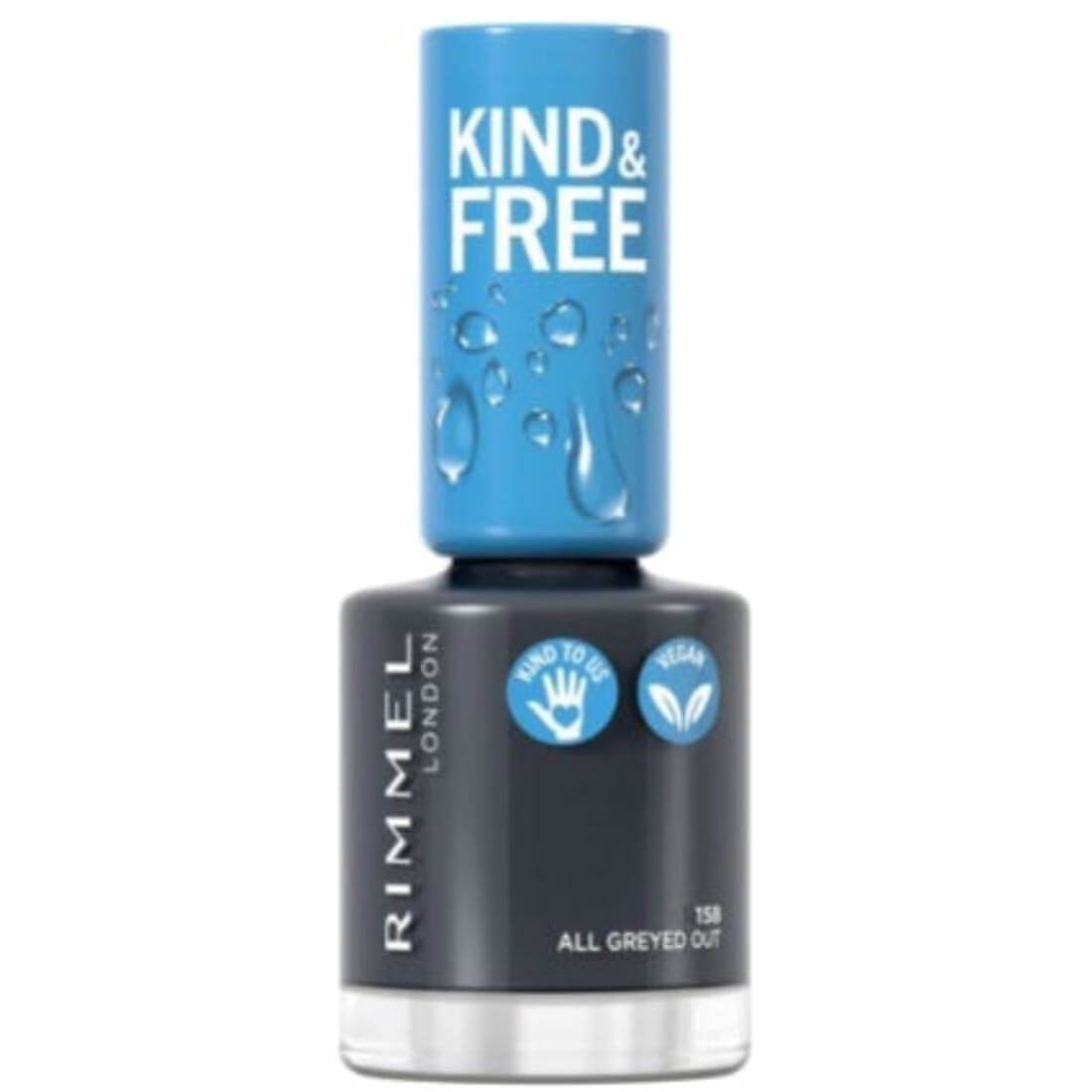 Rimmel Kind & Free - Nail Polish - 158 All Greyed Out