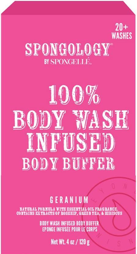 Spongelle Spongology Body Buffer Geranium 20 Washes