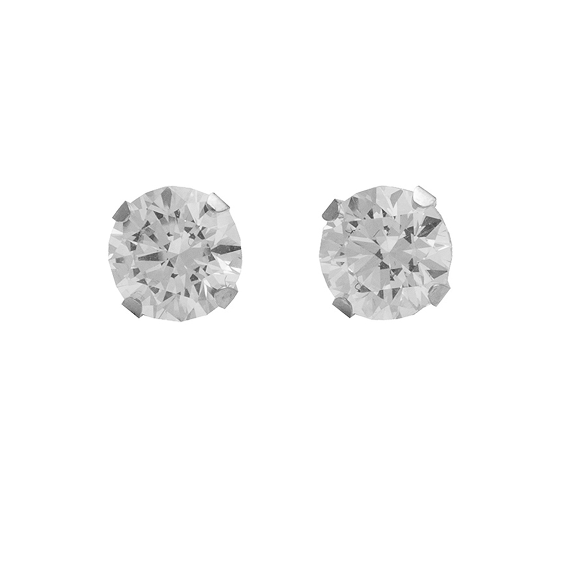 Studex Stainless Tiffany 5 Mm Cubic Zirconia