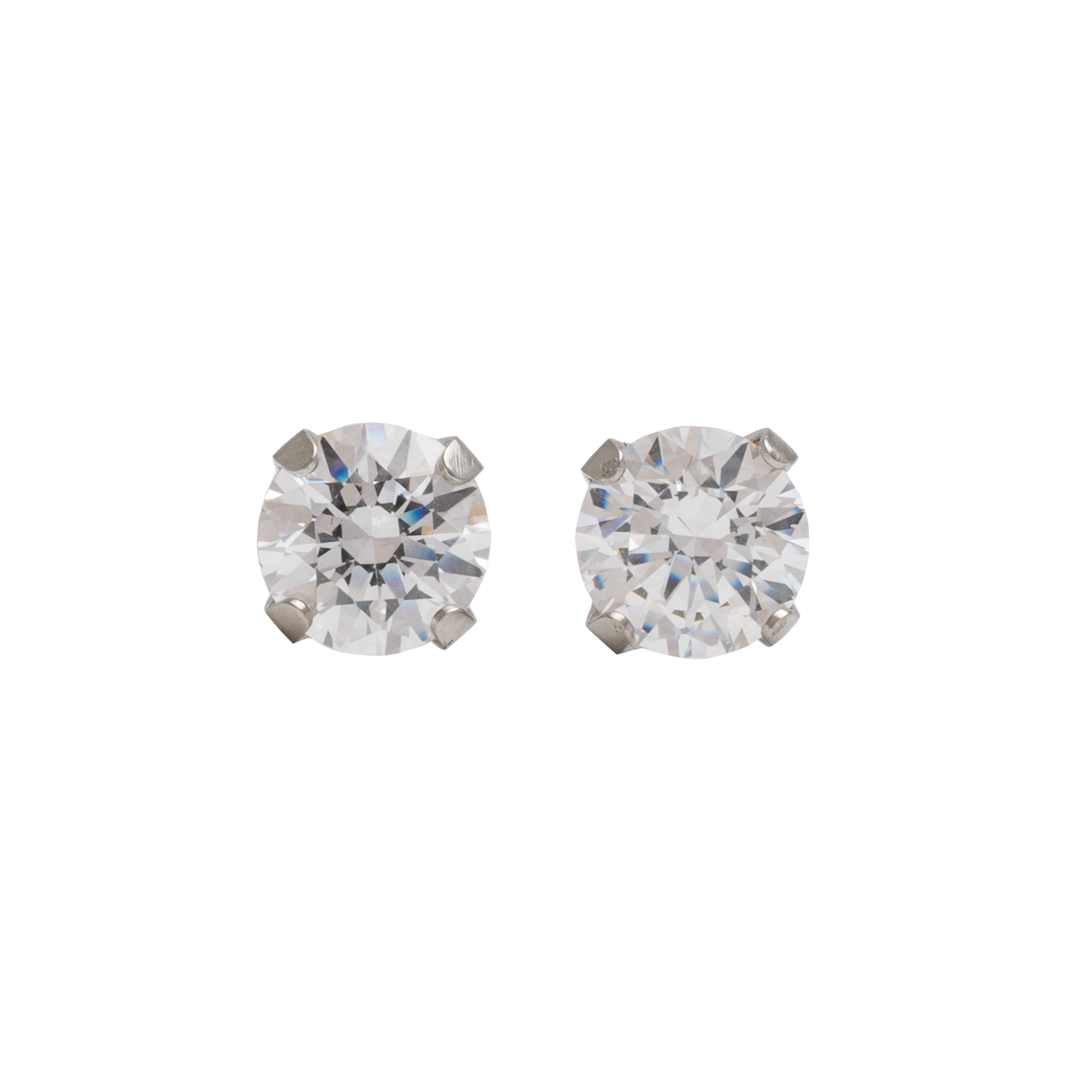 Studex Stainless Tiffany 6 Mm Cubic Zirconia